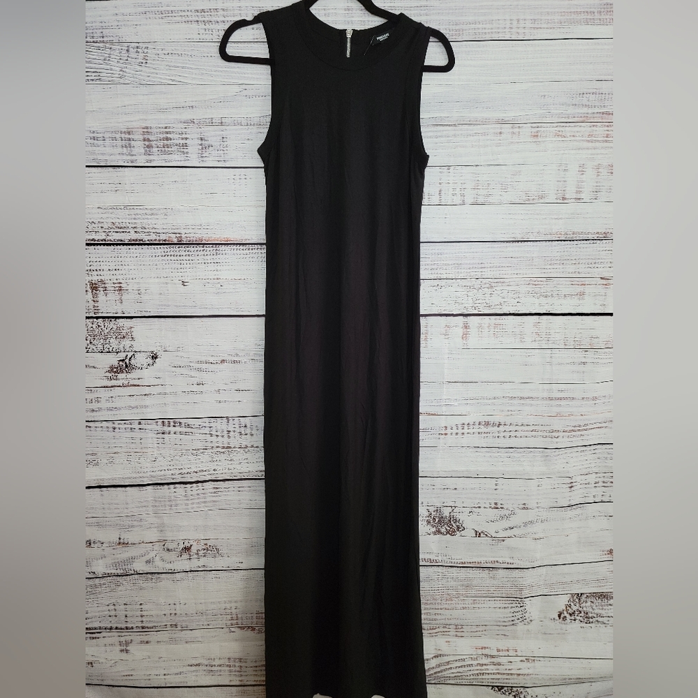 Premise Studio S NWTS Black Sleveless Maxi Dress